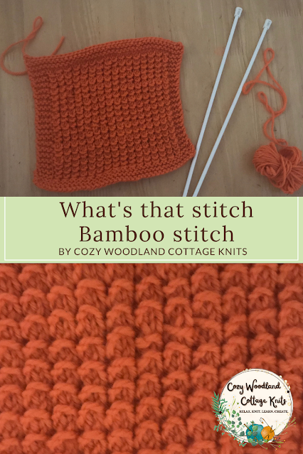 Picture of knitted bamboo stitch