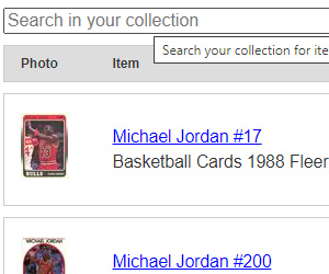 Search Your Collection