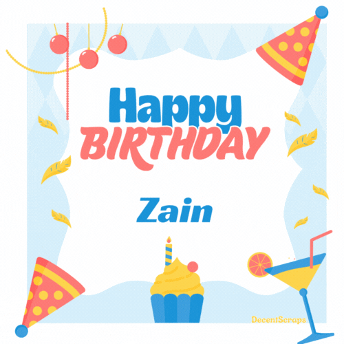 Happy Birthday Zain (Animated gif)