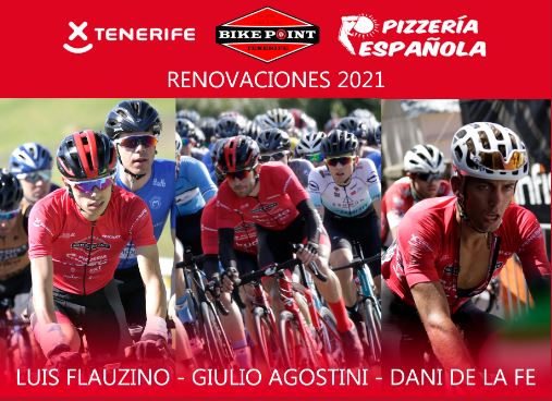 El Tenerife BikePoint Pizzería Española renueva a De la Fe, Agostini y Flauzino