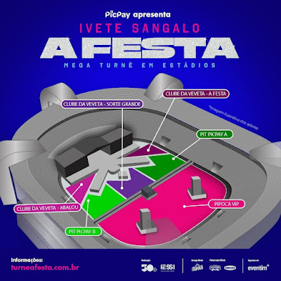 Mapa show da Ivete Sangalo em Palmas-TO