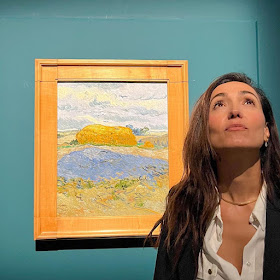 Caterina Balivo quadro van Gogh roma 