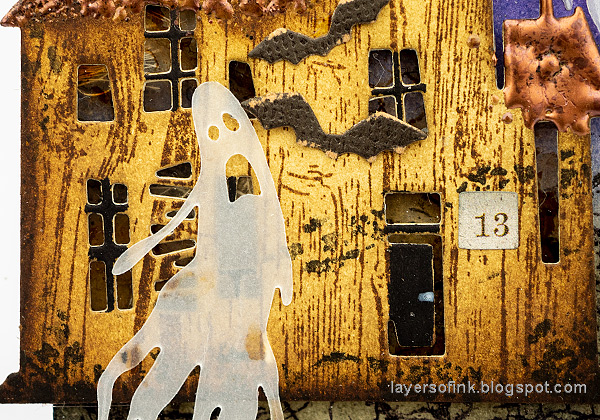 Layers of ink - Spooky House Tag Tutorial by Anna-Karin Evaldsson.