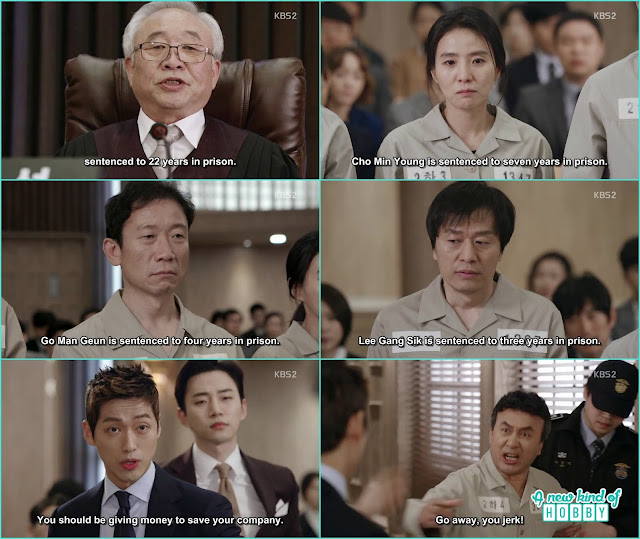 the court give punishment to the employee of tq who did the corruption - Chief Kim: Episode 20 Finale