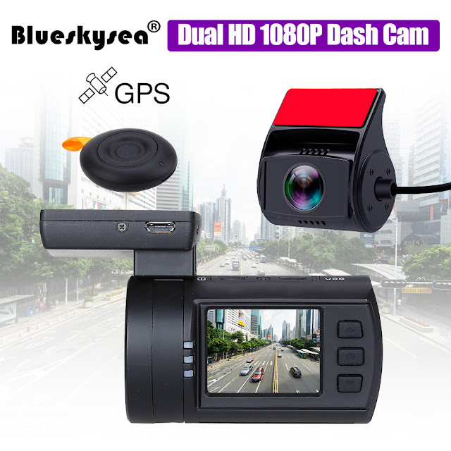 Blueskysea 0906 Car DVR GPS 1080P 1.5 Inch LCD IMX291 Night Vision G-Sensor Camera Recorder 