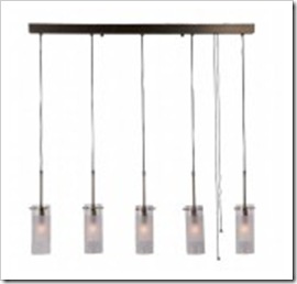suspension luminaire quintetto