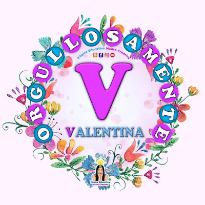 Nombre Valentina - Carteles para mujeres - Día de la mujer