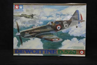 Maquette du Dewoitine D.520 de Tamiya au 1/48.