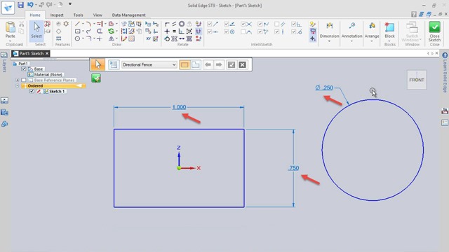 Dealing with ‘Not to Scale’ error while applying dimensions in Solid Edge