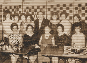 Ajedrecistas participantes en el IX Campeonato de España Femenino 1965