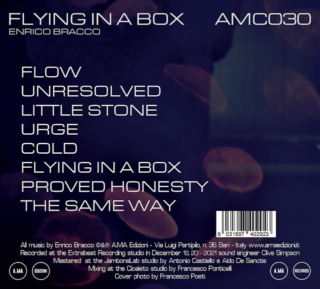La back cover del disco evidenzia la scaletta dei brani.