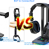 Connecticut : ✔ Avankin Headphone Stand and Hanger 2 in 1, Black Desk - VS - Blade Hawks RGB Gaming Headphone Stand with 3.5mm AUX and 2 ✌ 2020