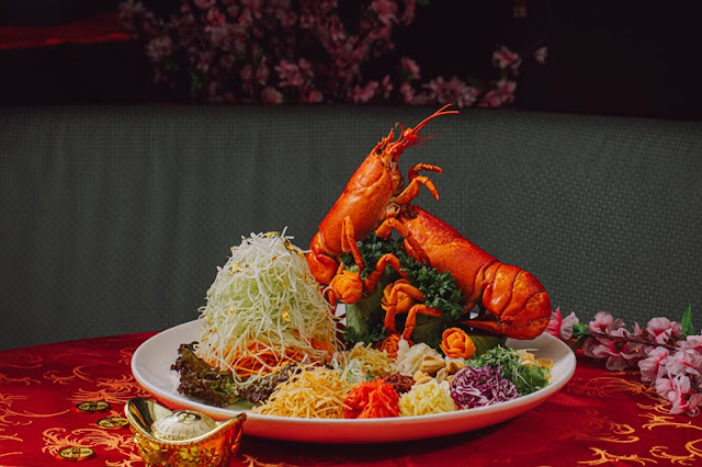 PJ Hilton Toh Yuen Chinese New Year Jade Set Menu - Yee Sang with Lobster and Silver Fish