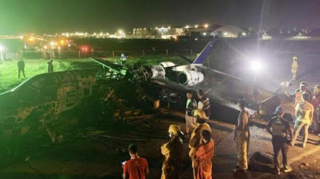 Pesawat Lionair Meledak di Bandara Manila