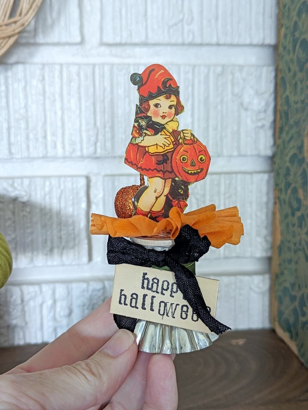 Vintage-Style Halloween Assemblage