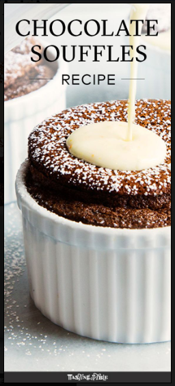 Chocolate Soufflé with Orange Sauce