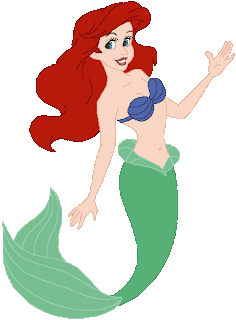 Ariel, the Little Mermaid and more Mermaids Clip Art.  