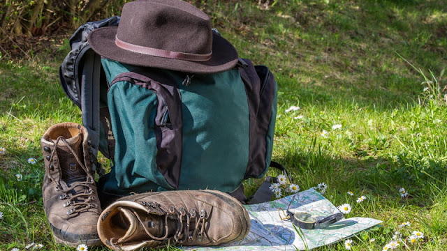 Pack, Shoes, and Hats