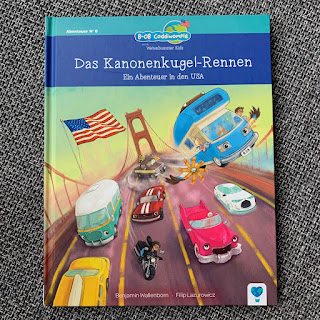 Kinderbuch "Das Kanonenkugel-Rennen: Ein Abenteuer in den USA"