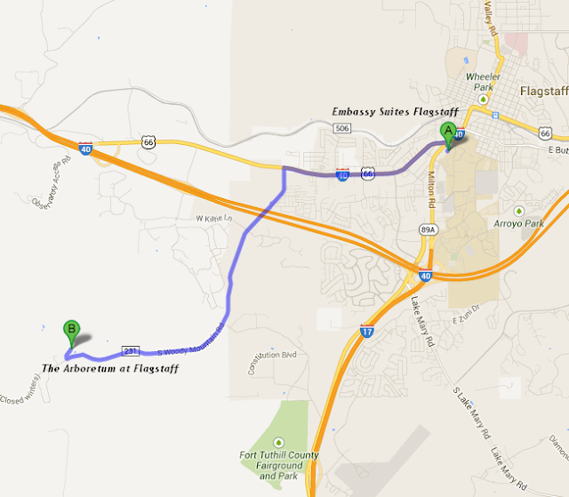 Embassy Suites Flagstaff is 6 miles/17 minutes from The Arboretum at Flagstaff