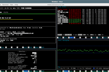 Wavemon - Tool Wireless Analyzer Berbasis Cli Di Gnu/Linux