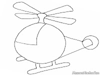 Ayo Mewarnai Gambar Helicopter