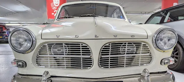 White 1966 Volvo parked in The Hague