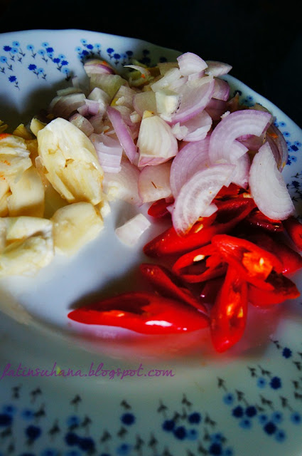 Recipe : sup sayur dan ayam goreng berempah.