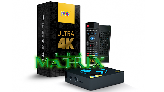 Lançamento Receptor POP TV Android Smart IPTV Ultra 4K