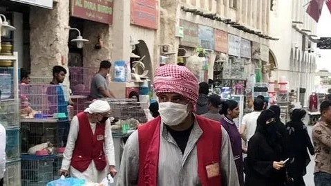 Foto: Ilustrasi. Tidak gunakan masker di Qatar didenda hingga Rp800 juta.