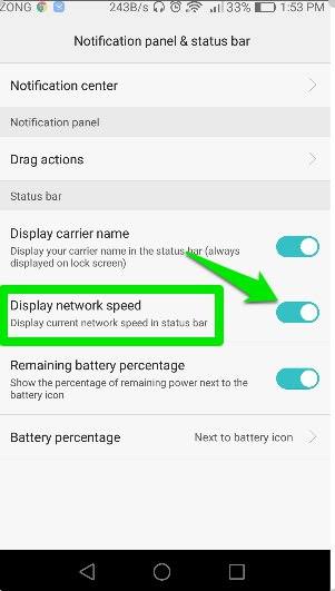 Network connection