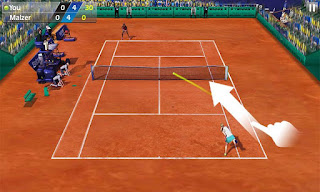 Adalah sebuah game olah raga dengan pendekatan gameplay yang berbeda 3D tennis apk