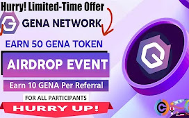 GENA Network Airdrop of 50 $GENA token Free