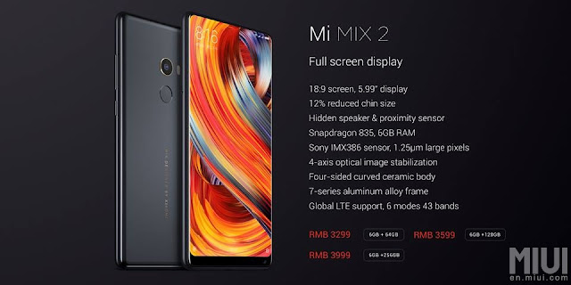 Xiaomi Mi Mix 2 a fost prezentat oficial