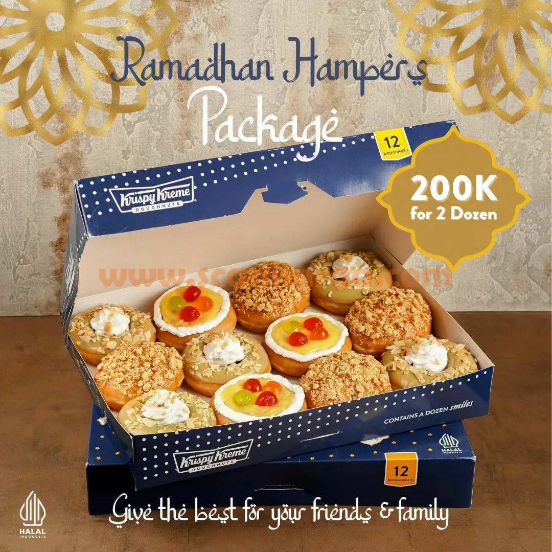 Promo KRISPY KREME RAMADHAN HAMPERS - Paket 2 DOZEN Cuma 200RB