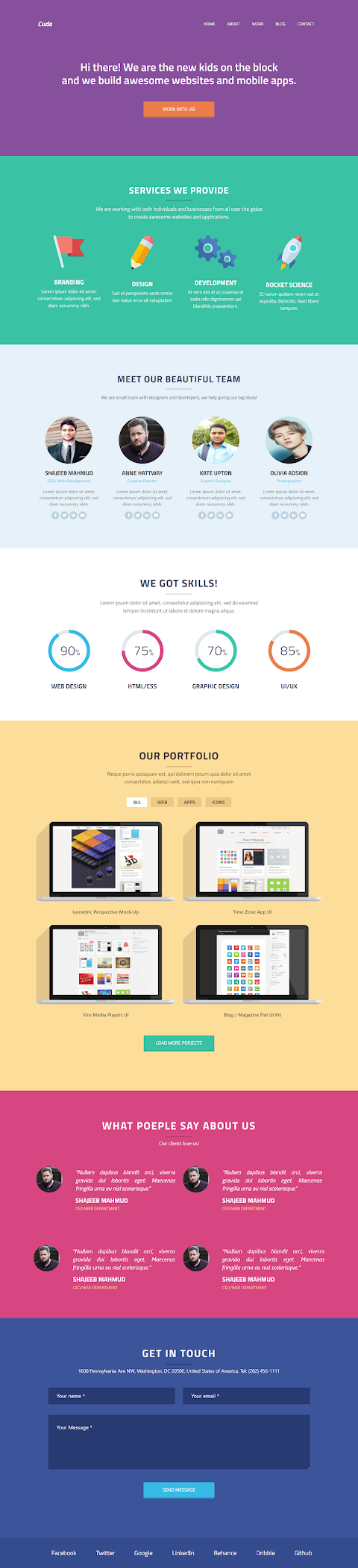 Cuda Template Design from PSD