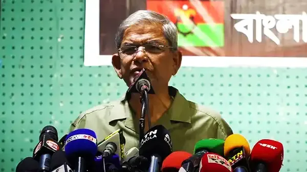 বিএনপির ফখরুলের দ্রুত নির্বাচনের আহ্বান