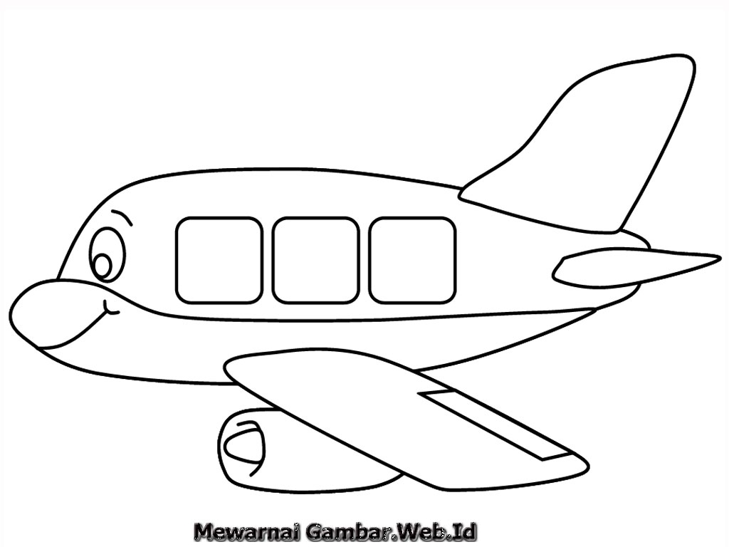 Mewarnai Gambar  Pesawat  Terbang  Mewarnai Gambar 