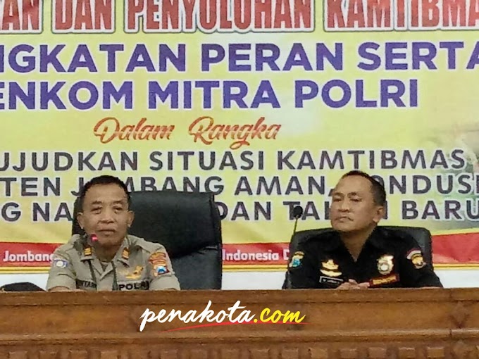  Binluh Kamtibmas, Polres Jombang  mengajak Senkom untuk memelihara Kamtibmas  