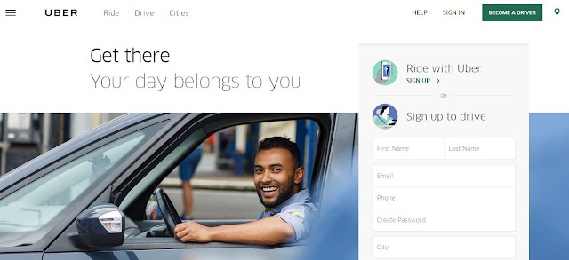 Uber Website