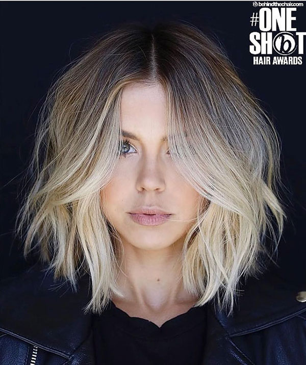 best hairstyle for round face short hair