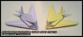 Advance Wars Stealth Fighter Papercraft