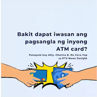 bakit dapat iwasan ang pagsanla ng iyong atm