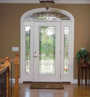 Glass front entry doors