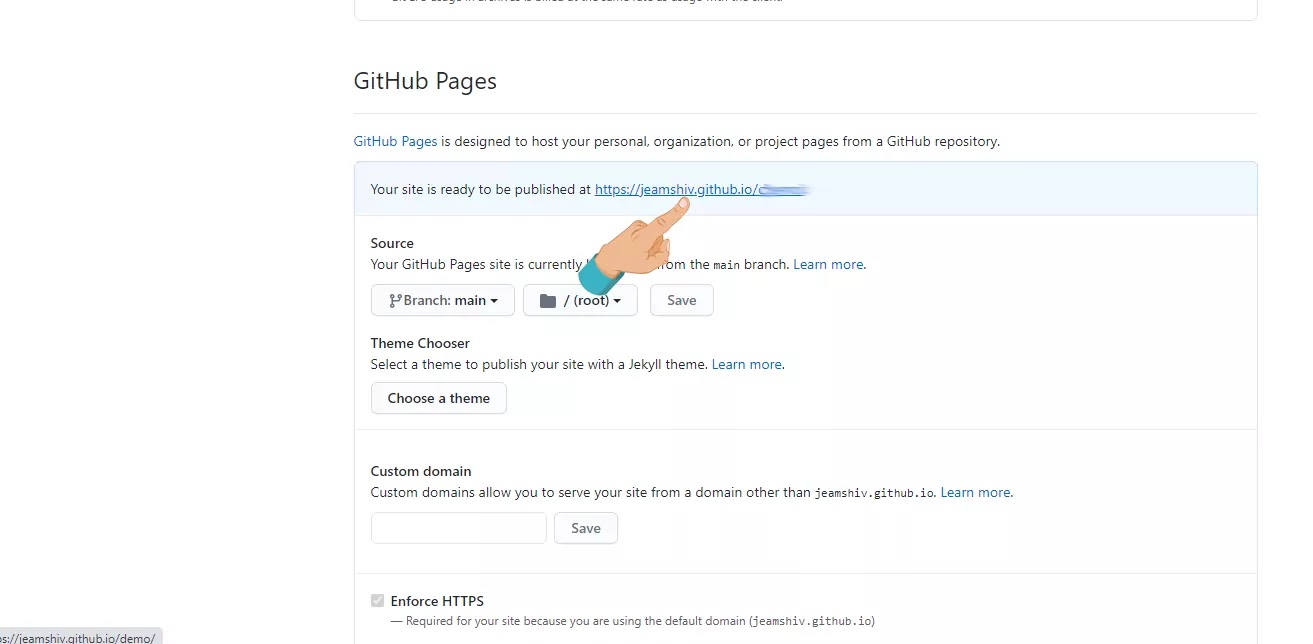 github repository hosting link information