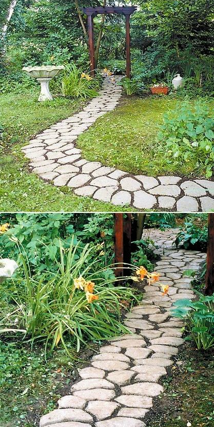 outdoor ideas, landscape, pathway, patio, firepit, http://bec4-beyondthepicketfence.blogspot.com/2016/04/outdoor-dreamin.html