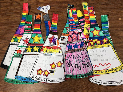 Mrs. Welch's students decorated their matholution pennants with stars and lots of color.