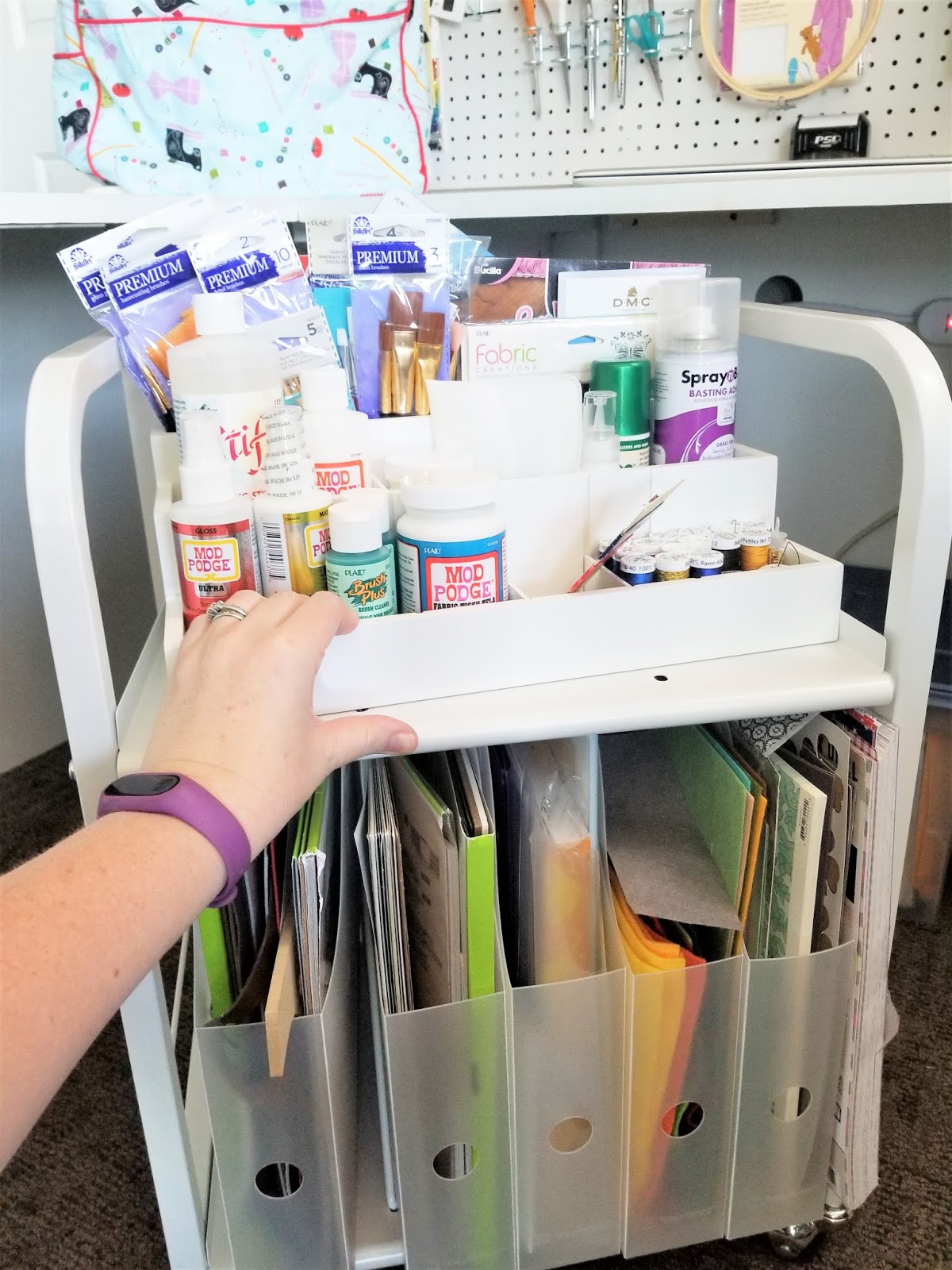 Get Organized with Totally Tiffany Paper Cart and Die, Stamp and Supply  Organizer