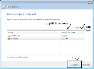 cara sharing file