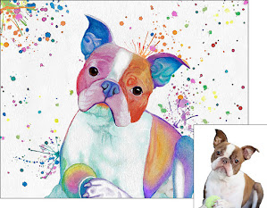 dog painting custom cat painting pet painting portrait pop art colorful